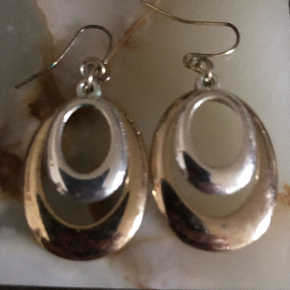 Two Tone Loop Costume Earrings- 947 $12 or 🎉